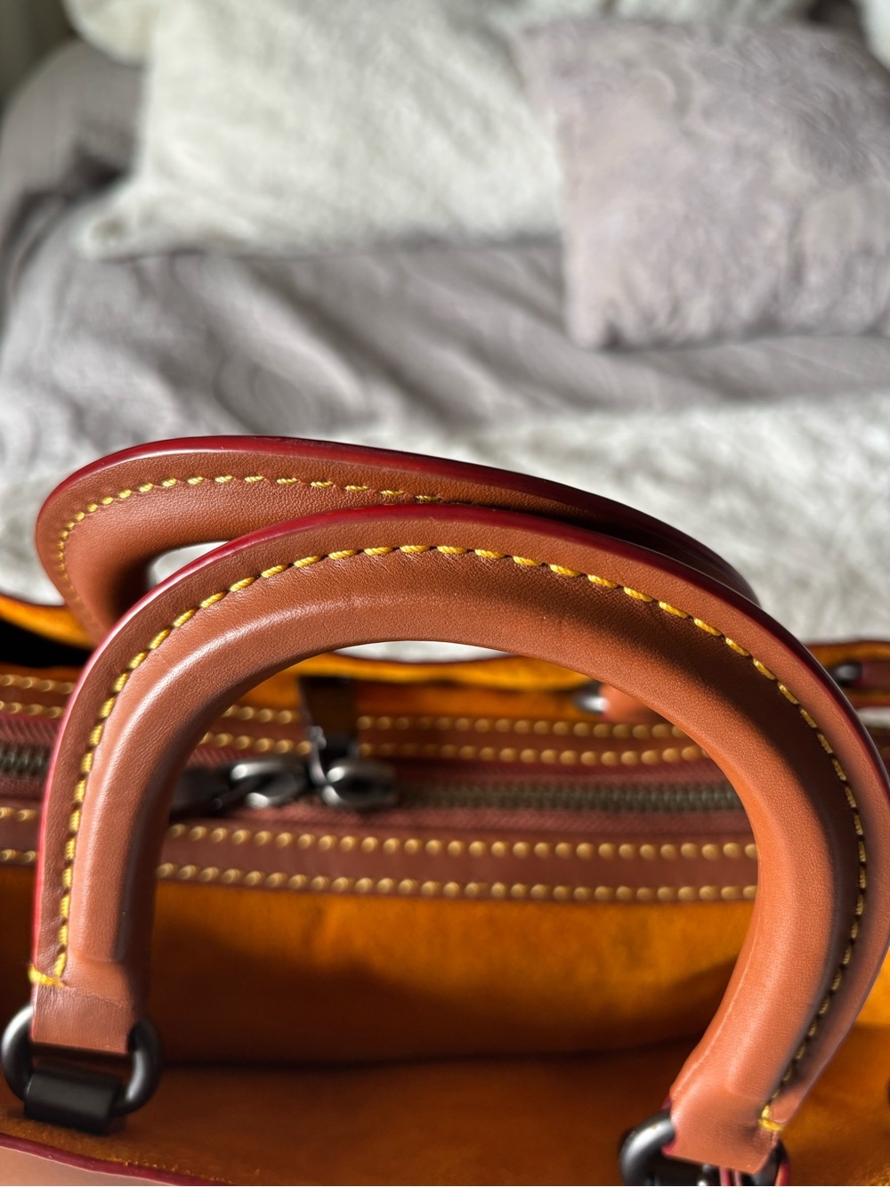 Coach 1941 Rogue in Saddle/ Matte Gunmetal - Picture 4 of 16